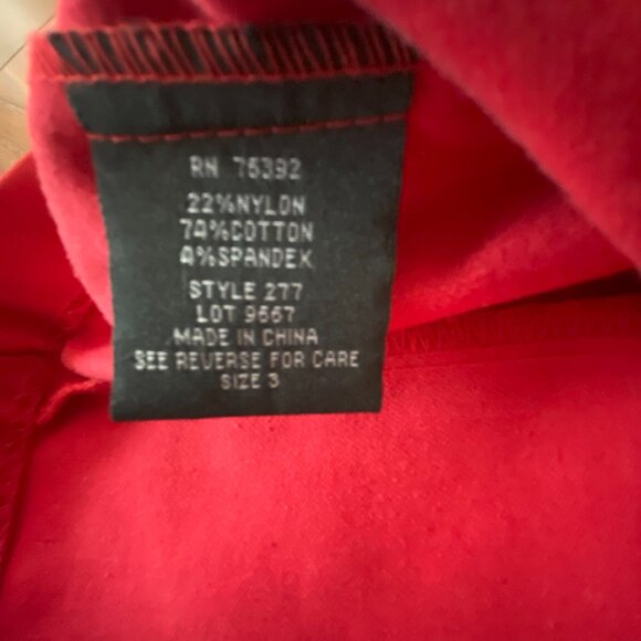 Red Bodycon Tank Dress size 3 V Neck - Picture 9 of 9